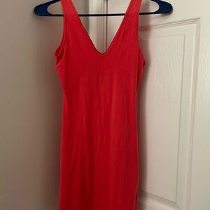 Elegant Red Sleeveless Dress